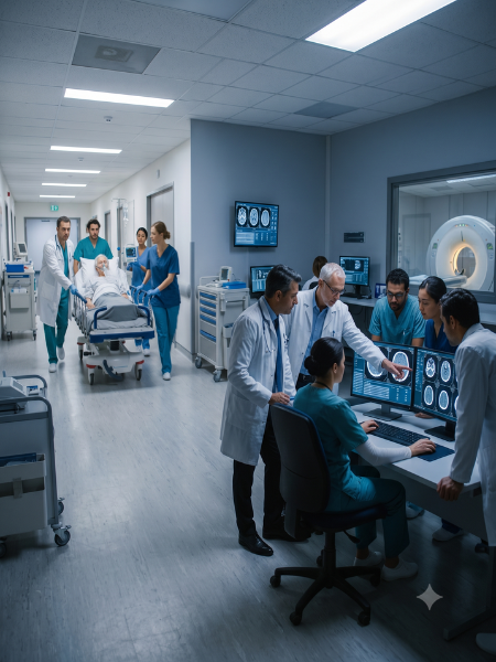 CT and MRI imaging for fast stroke diagnosis and treatment