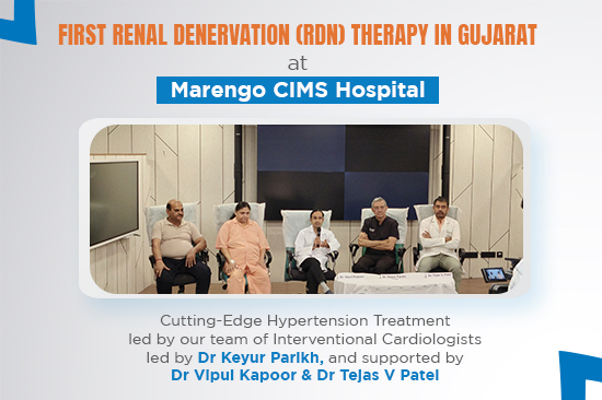 Marengo CIMS Hospital, Ahmedabad Pioneers Renal Denervation Therapy on Four Hypertension Patients