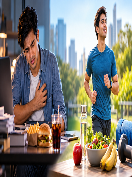 Heart disease risk factors and healthy lifestyle in young adults