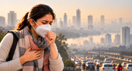 Air pollution affecting asthma and COPD