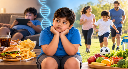 Childhood obesity genetics and lifestyle factors